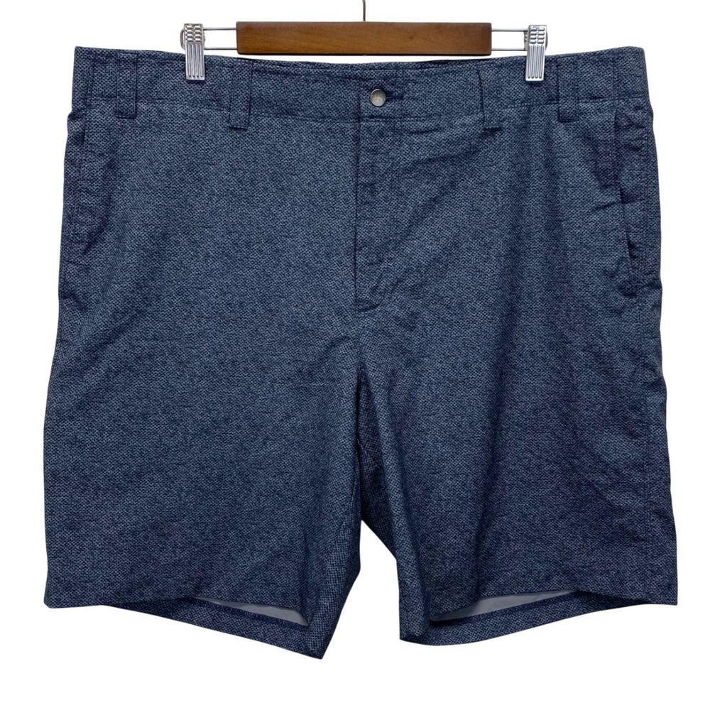 Callaway Men's Golf Shorts Size 40 Blue Herringbone Textured Performance Stretch